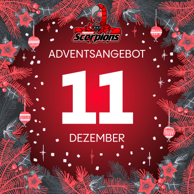 Adventsangebot am 11.12.2025 im Hannover Scorpions Onlineshop