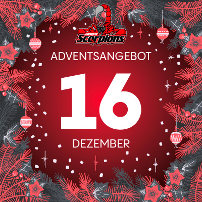 Adventsangebot am 16.12.2025 im Hannover Scorpions Onlineshop