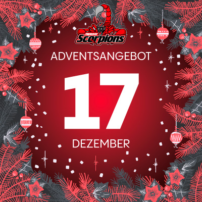 Adventsangebot am 17.12.2025 im Hannover Scorpions Onlineshop