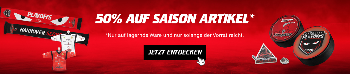 50% auf Saison Artikel